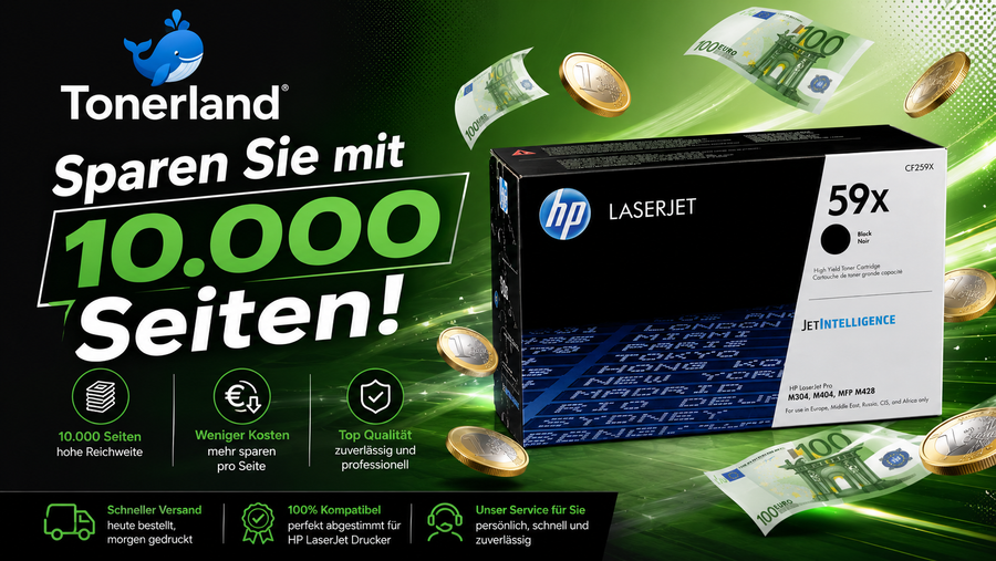 HP 59X XL Toner Schwarz – Original, ca. 10.000 Seiten