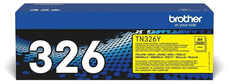 Brother TN-326Y Toner Gelb – Original, ca. 3.500 Seiten