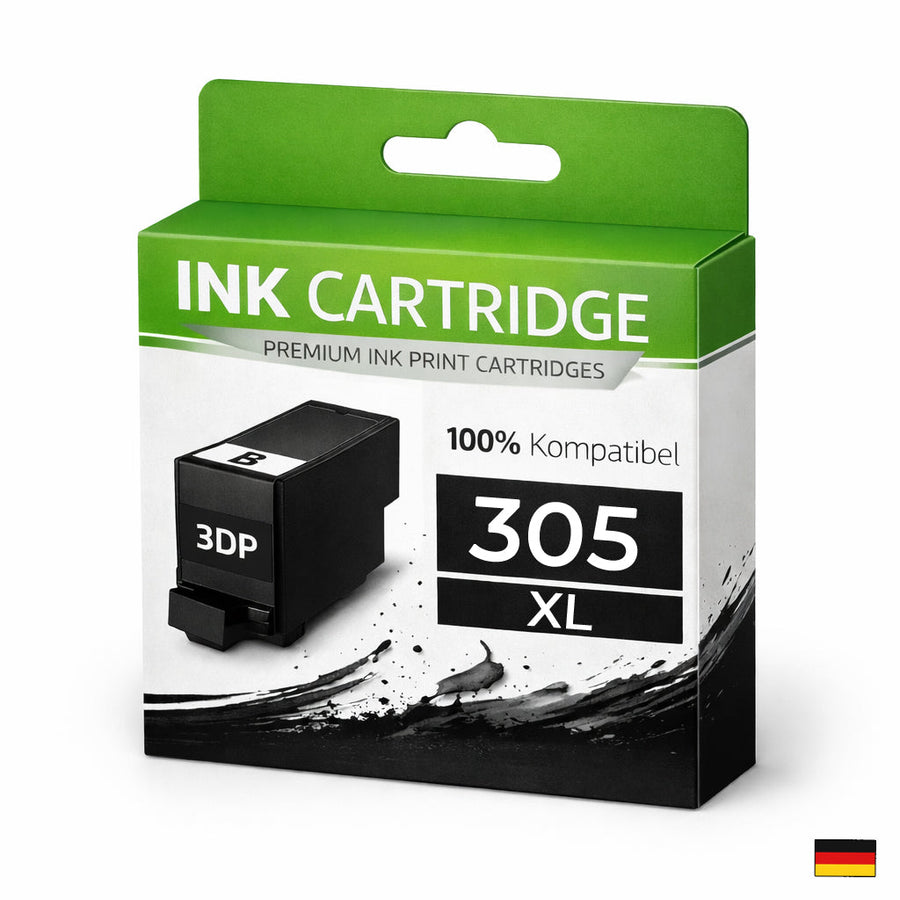 Tintenpatrone kompatibel für  305XLK HP Deskjet 2820e/2823e/4222e/4220e/2700/ 2730/ 4200/ 4134/;Hp Envy 6020/ 6022/ 6030/ 6032/ 6420/ 6422/ 6430/ 6432 in Schwarz