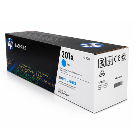 HP 201X Original Toner Cyan – CF401X Hohe Kapazität für Color LaserJet Pro M252 M277