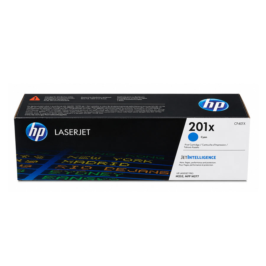HP 201X Original Toner Cyan – CF401X Hohe Kapazität für Color LaserJet Pro M252 M277