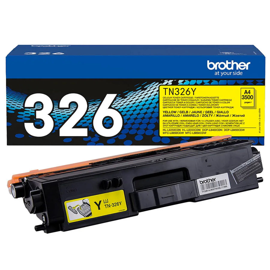 Brother TN-326Y Toner Gelb – Original, ca. 3.500 Seiten