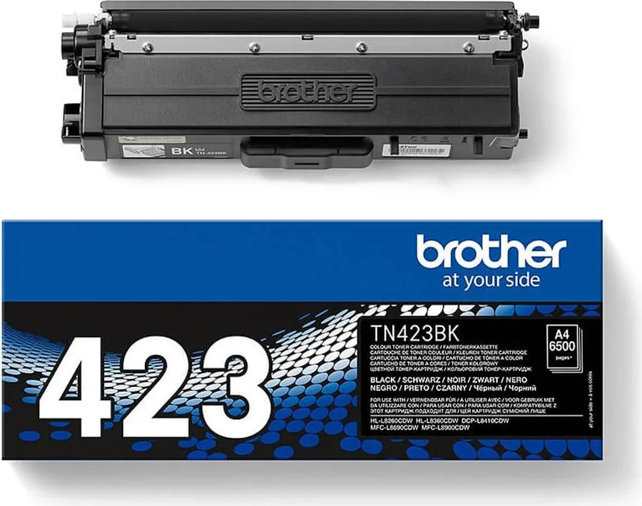 Brother TN-423BK Original Toner Schwarz – Hohe Kapazität 6.500 Seiten für HL-L8260 MFC-L8690 DCP-L8410