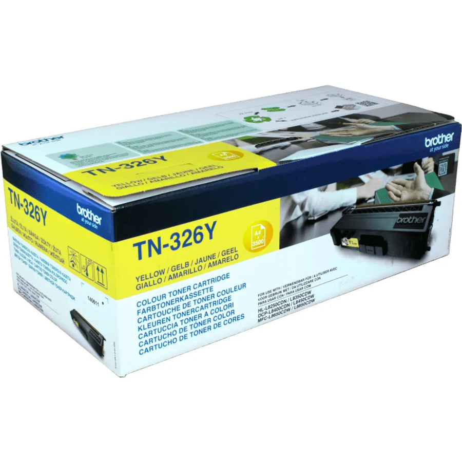 Brother TN-326Y Toner Gelb – Original, ca. 3.500 Seiten