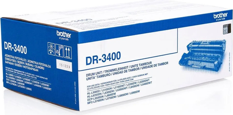 HL-L 6400 DWTT Bildtrommel Farblos Original Brother 0 DR-3400 50.000 Seiten