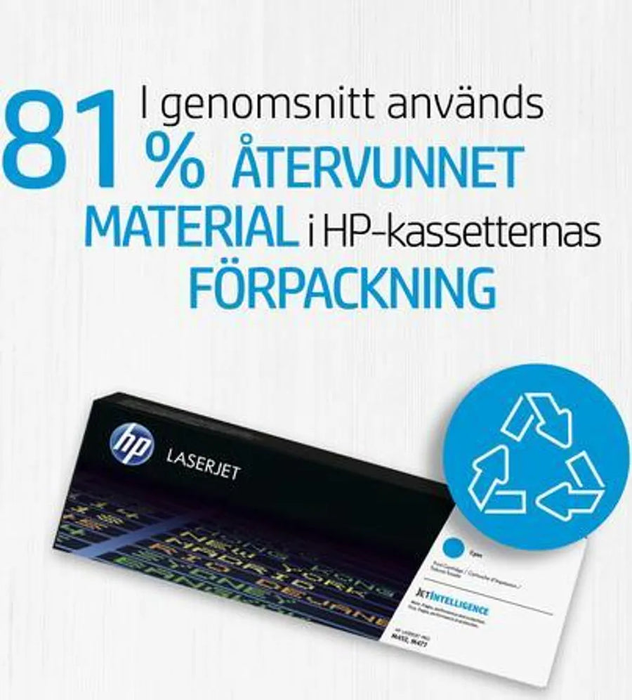 HP 411X Original Toner Cyan – CF411X Hohe Kapazität 5.000 Seiten für LaserJet Pro M452 M477
