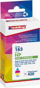 Edding Tintenpatrone für HP 22XL DeskJet3940 OfficeJet4355 PSC1410