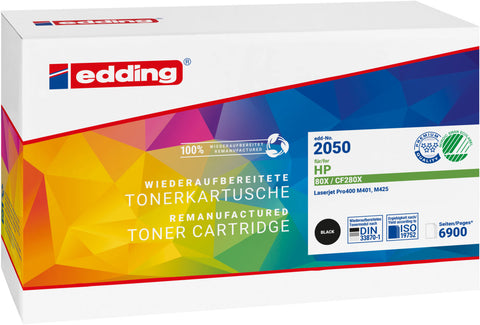 Edding Toner für HP CF280X 80X LaserJetPro400M401A M401D M401DN M401DW M401N