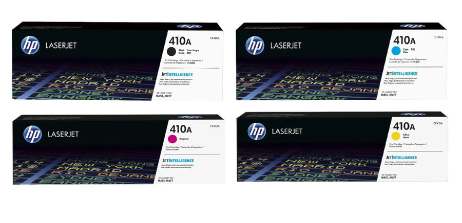 HP 410A Original LaserJet-Toner / Multipack Schwarz, Cyan, Magenta, Gelb (CF411A, CF413A, CF412A, CF410A)