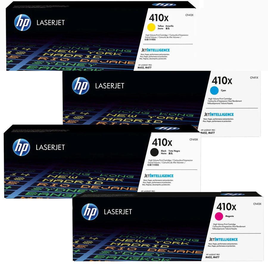 HP 410X Original LaserJet-Toner / Multipack Schwarz, Cyan, Magenta, Gelb