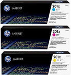 HP 201X 3er-Pack Cyan/Magenta/Gelb Original LaserJet Tonerkartuschen mit hoher Reichweite, 2300 Seiten, Cyan, Magenta, Gelb, 3 Stück(e)