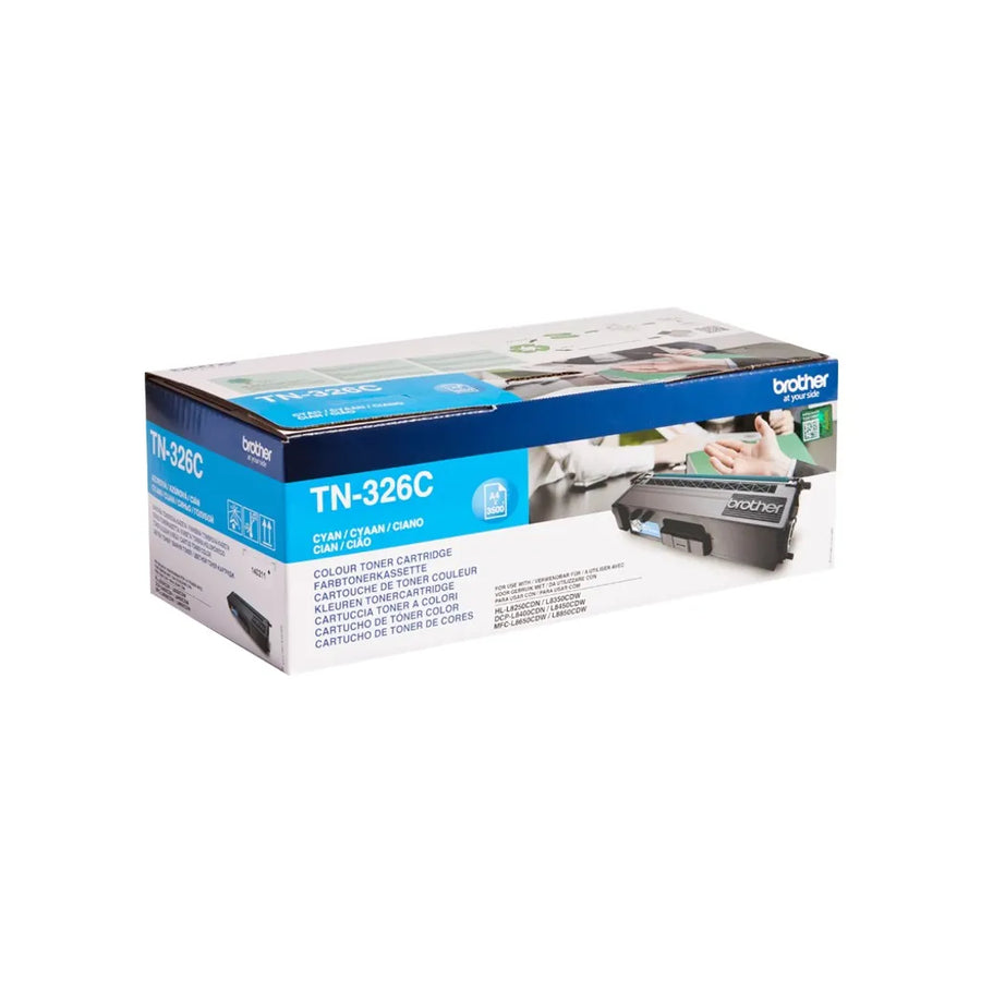Brother TN-326C Toner Cyan – Original, ca. 3.500 Seiten