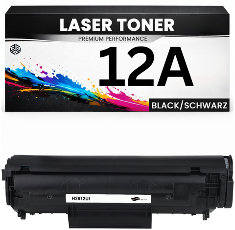 Toner 12A für HP Schwarz Q2612A Canon FX10 703 FX9 (12A) wie Original imageClass MF4150/4350d/4370dn LaserJet 3050 M1319MFP/1005mfp 1010 1012
