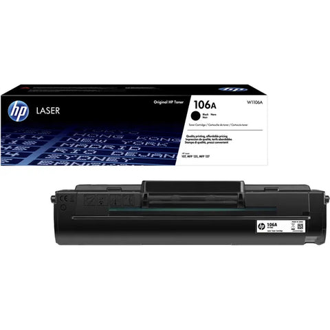 HP 106A W1106A Original Toner Schwarz für HP Laser 107  MFP 135 137 138 – 1.000 Seiten