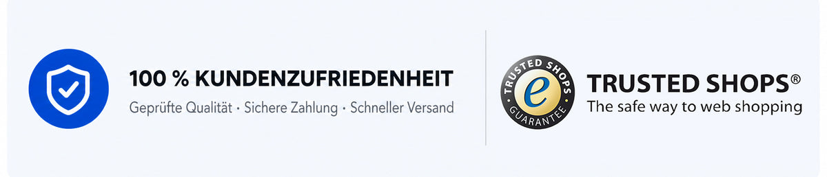 100 % Kundenzufriedenheit – geprüfter Shop
