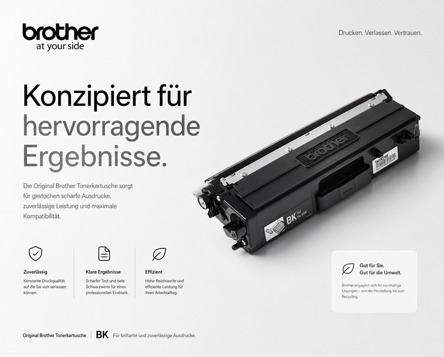 Brother TN-423BK Original Toner Schwarz – Hohe Kapazität 6.500 Seiten für HL-L8260 MFC-L8690 DCP-L8410